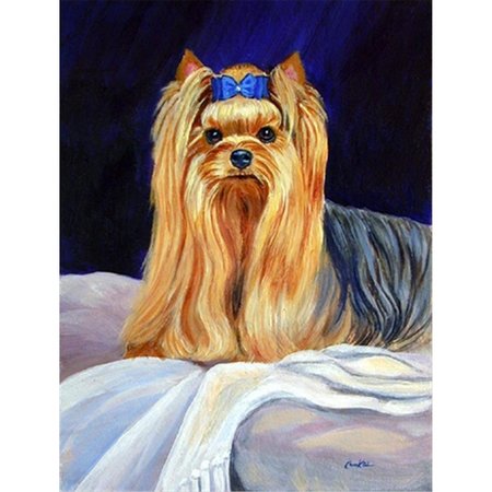 PATIOPLUS 28 x 40 in. Yorkie House Size Canvas Flag PA2554559